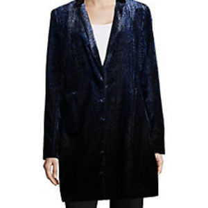 Tahari Velvet Snakeskin print blazer